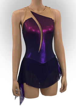 Black/ Pink to Purple 1508 Child Small Un-Beaded